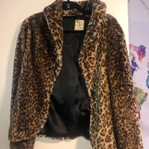 Faux Cheetah Jacket